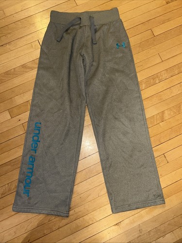 Under Armour Loose Storm Gray Athletic Sweat Pants Girl's Sz M Drawstring Waist - Picture 5 of 18