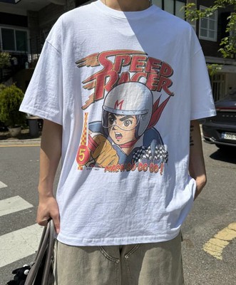 Rare Speed Racer Basic Style Unisex White T shirt Retro tee