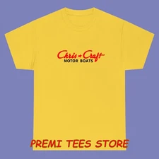 Chris Craft Motor Boats Men's Yellow Size S-3XL