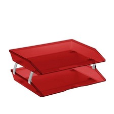 Facility 2 Tier Letter Tray, Side Load, Letter Size/A4, Desktop File Organize...