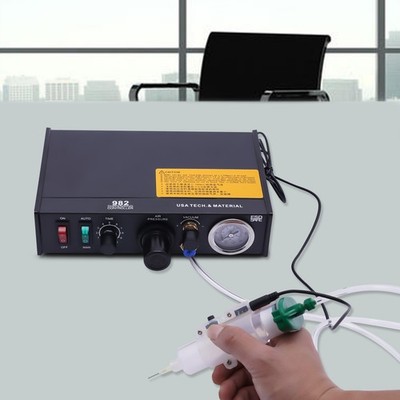 220V 982 Semi-Automatic Glue Dispenser Machine for Yellow Glue Solder Paste