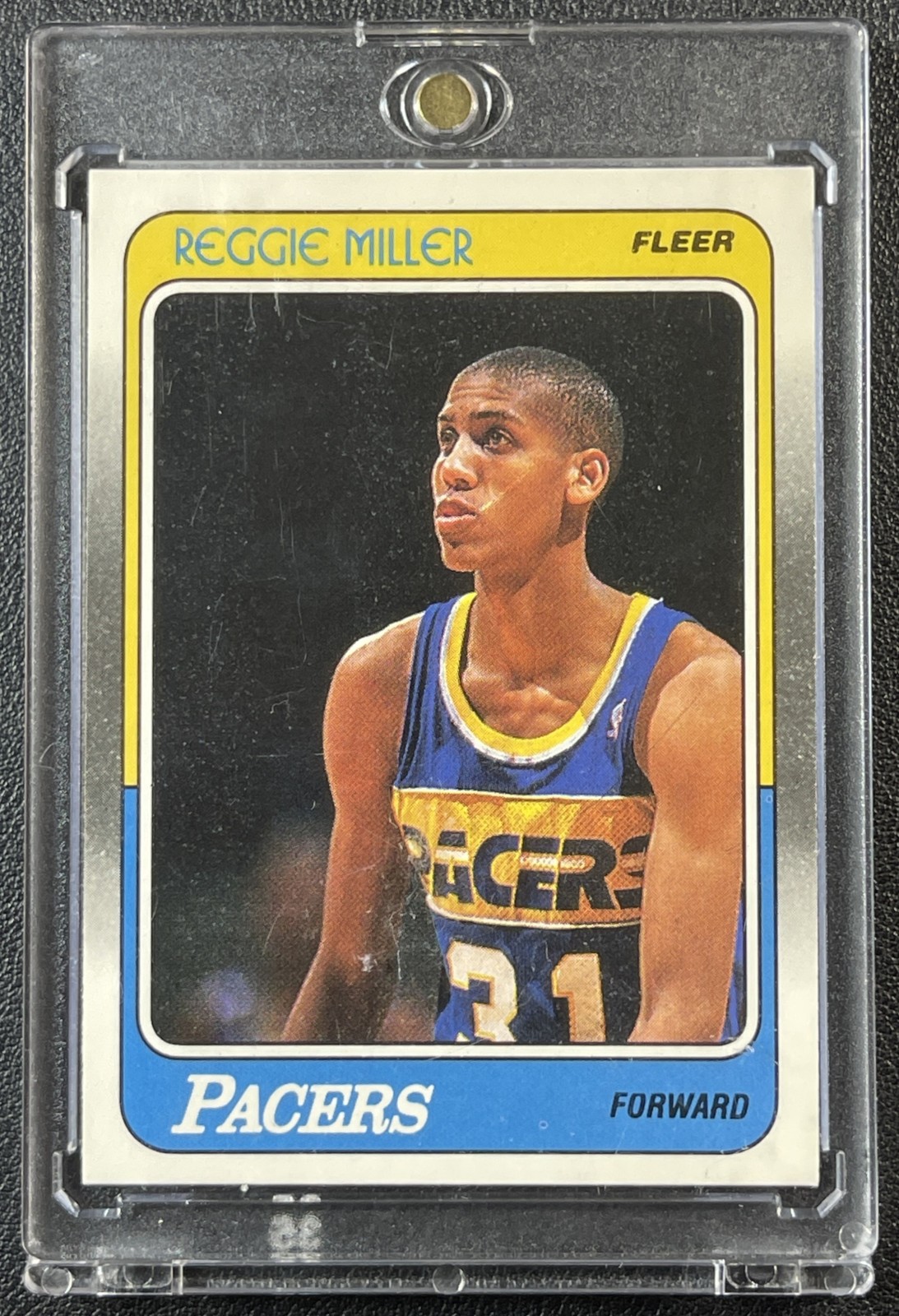 REGGIE MILLER 1988-89 FLEER #57 ROOKIE RC PACERS