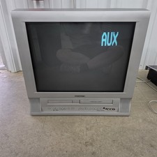 Gaming CRT TV Magnavox MSD724G 24" TV Retro DVD/VCR/ AUX Tested Works