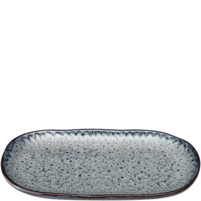 Leonardo Matera Platte grau 22x12cm Servierplatte Snackplatte Teller Käseteller