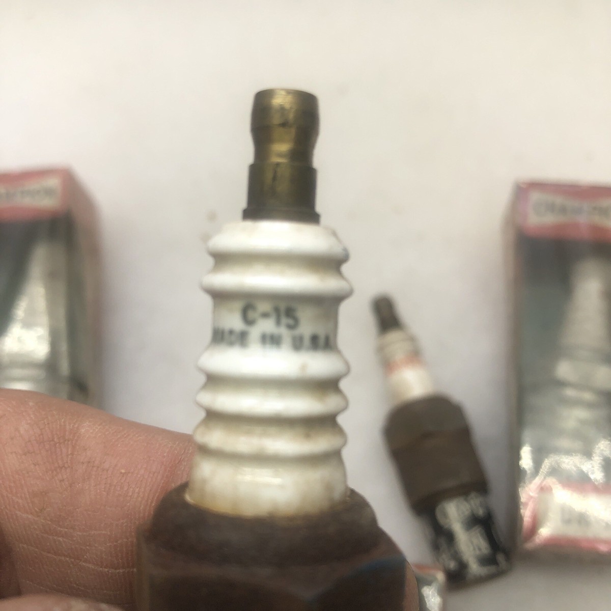 Vintage Champion Spark Plugs Automobile New Old Stock Lot D