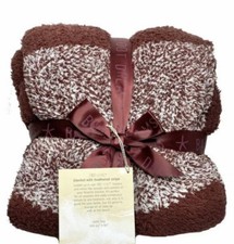 New Barefoot Dreams Rosewood/HE Rosewood Cozy Chic Throw 45 X 60 