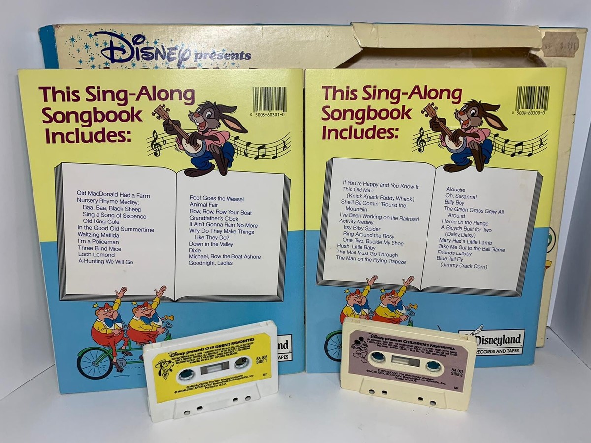 Disney's Read Along Cassettes & Books Sing Along Songs
