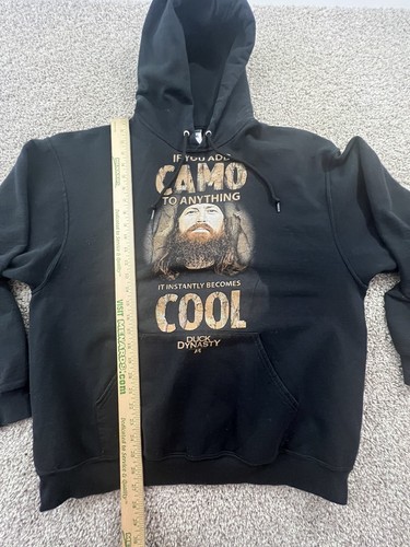 Duck Dynasty Sweater Adult XL Black Hoodie Mens Hood Graphic Sweatshirt - 第 7/9 張圖片