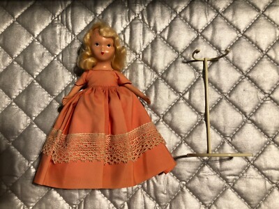 VTG Nancy Ann Storybook Doll ~ Bisque Blonde Hair Doll w Queen of Hearts Dress