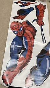 Pottery Barn kids Spiderman hanging from web wall decor decal
