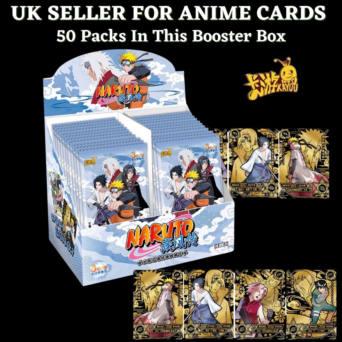 Naruto Booster Cards Kayou Box Anime Manga T2W3 Tier 2.5 T2W2 T2W6