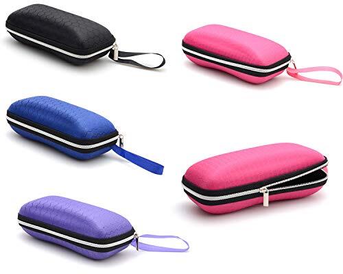 4 Pack Portable Zipper Eyeglasses Case Sunglasses Hard Case Box Protector for - Bild 3 von 6