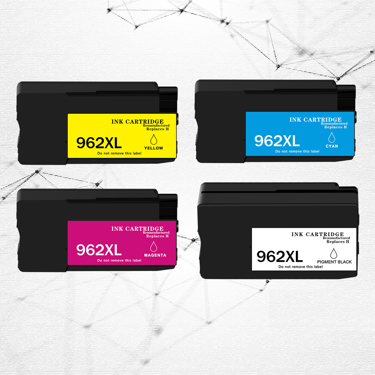 High-Yield Ink Cartridge for HP 962XL OfficeJet Pro 9018 9019 9020 9025 Printers