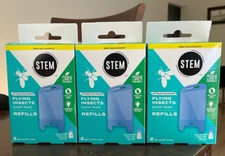pack of 3  STEM FLYING INSECTS LIGHT TRAP REFILLS TOTAL 6 REFILL CARTRIDGES