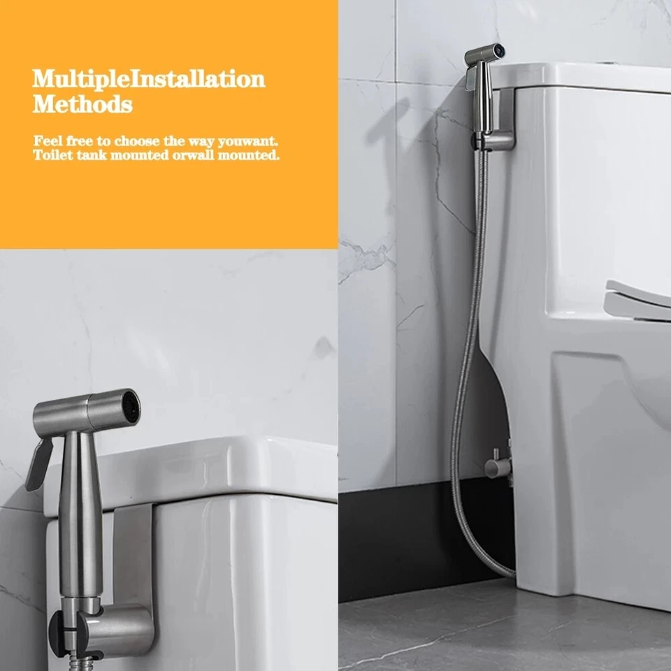 Bidet-Sprühgerät für Toiletten,Edelstahl Handgehaltenes Toiletten Sprühgerät - Bild 2 von 4