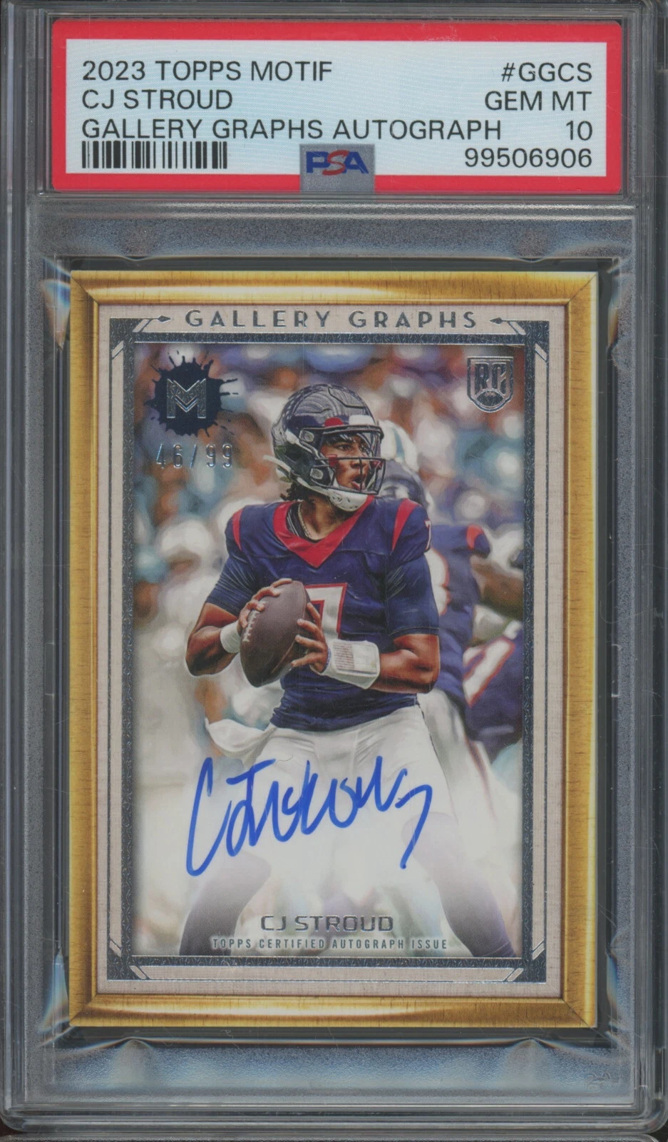 CJ Stroud Topps Motif Gallery Graphs Autographs #GGCS Base