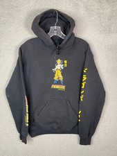 Primitive Dragon Ball Z Hoodie Mens Small Black Fleece Super Saiyan Goku