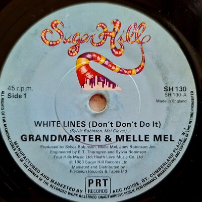 Grandmaster & Melle Mel - White Lines (Don't Do It) - Ex Con 1983 7''