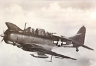 Vintage R G Smith Bookplate Art Print Douglas Sbd Dauntless Inflight Aircraft