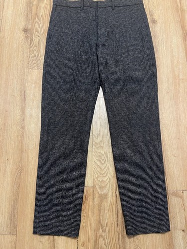 CLUB MONACO MEN’S SUTTON MICRO TEXTURE PANT SIZE 34X32 BLACK WHITE $169 SLIM FIT - Picture 2 of 10