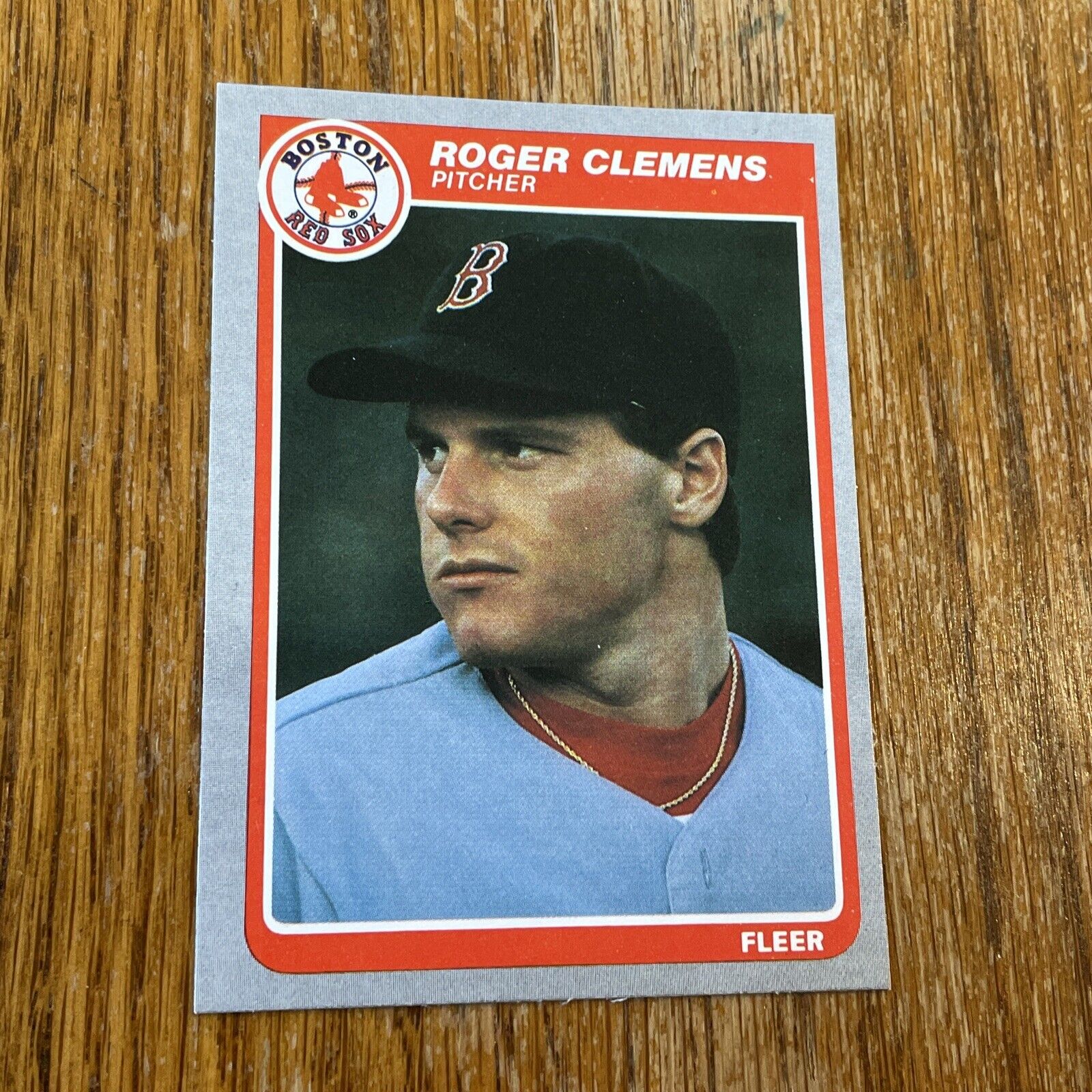 1985 Fleer Roger Clemens Rookie Card #155 Boston Red Sox RC NM-MT Clean d