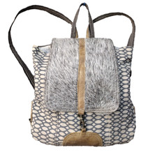 Myra Bag Women  s Cowhide Pocketed Backpack