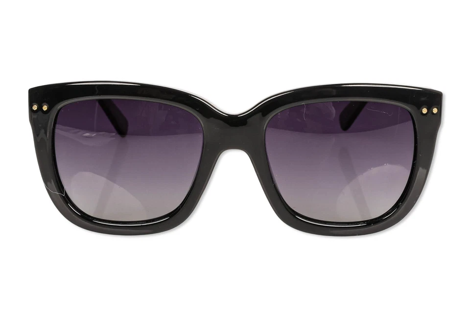 Gafas de sol para mujer Cole Haan C16144 10 grandes polarizadas de diseñador negras/púrpura Foto 2 de 4