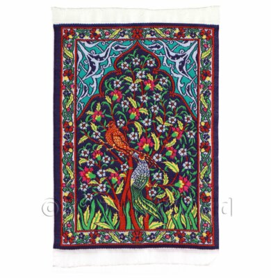 Puppenstube kleiner rechteckiger Tudor / Mittelalter Teppich