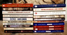 Vintage Louis Lamour Western Paperback Lot of 20 w/7 Sacketts Cowboy books