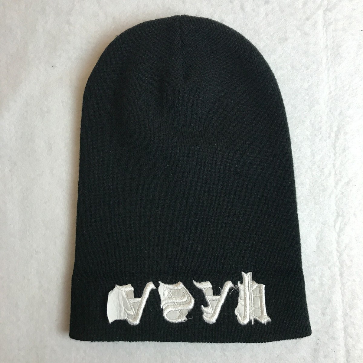 RARE A$AP ROCKY Black Winter Beanie Hat ASAP Rocky Beanie Hat LONGLIVEA$AP 2012 Tour Yupoong Skull  main image 4