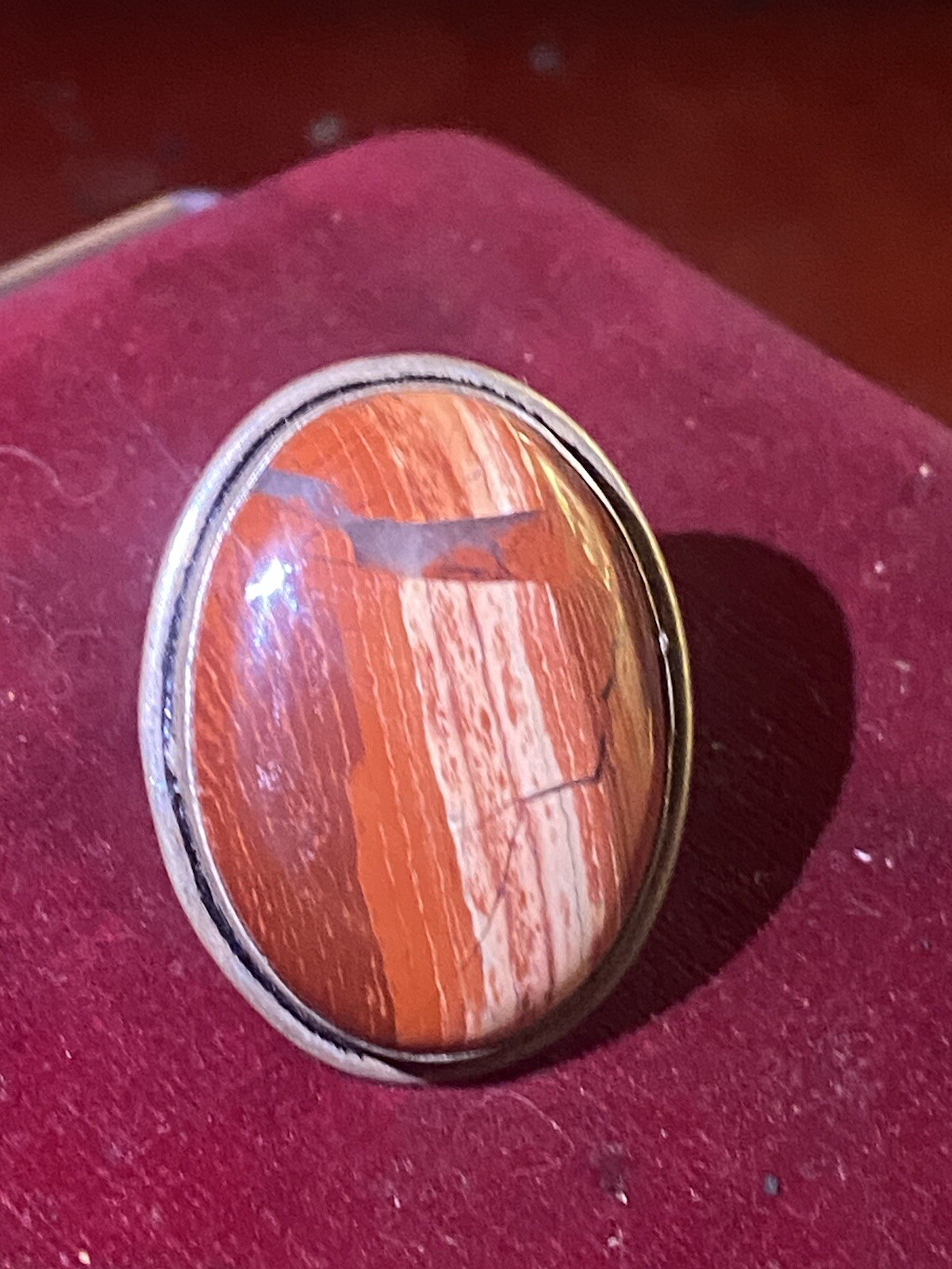 Beautiful Sunstone Women's Ring Solid 925 Silver … - image 1