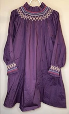 Pomander Place Tuckernuck Plum Smocked Wrenley Mini Dress - Size Medium