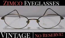   VINTAGE  Zimco Eyeglasses - Ant Bronze SS 29 - U.S.A. Made