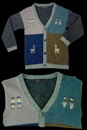 100% Baby Alpaca Wool Boy’s Handmade in Peru Cardigan Sweater Kids Sz Small 5-6 - Picture 12 of 12