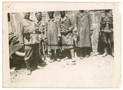 Orig. Foto franz. Kolonial Gefangene am Aisne AVAUX b. Reims Frankreich 1940