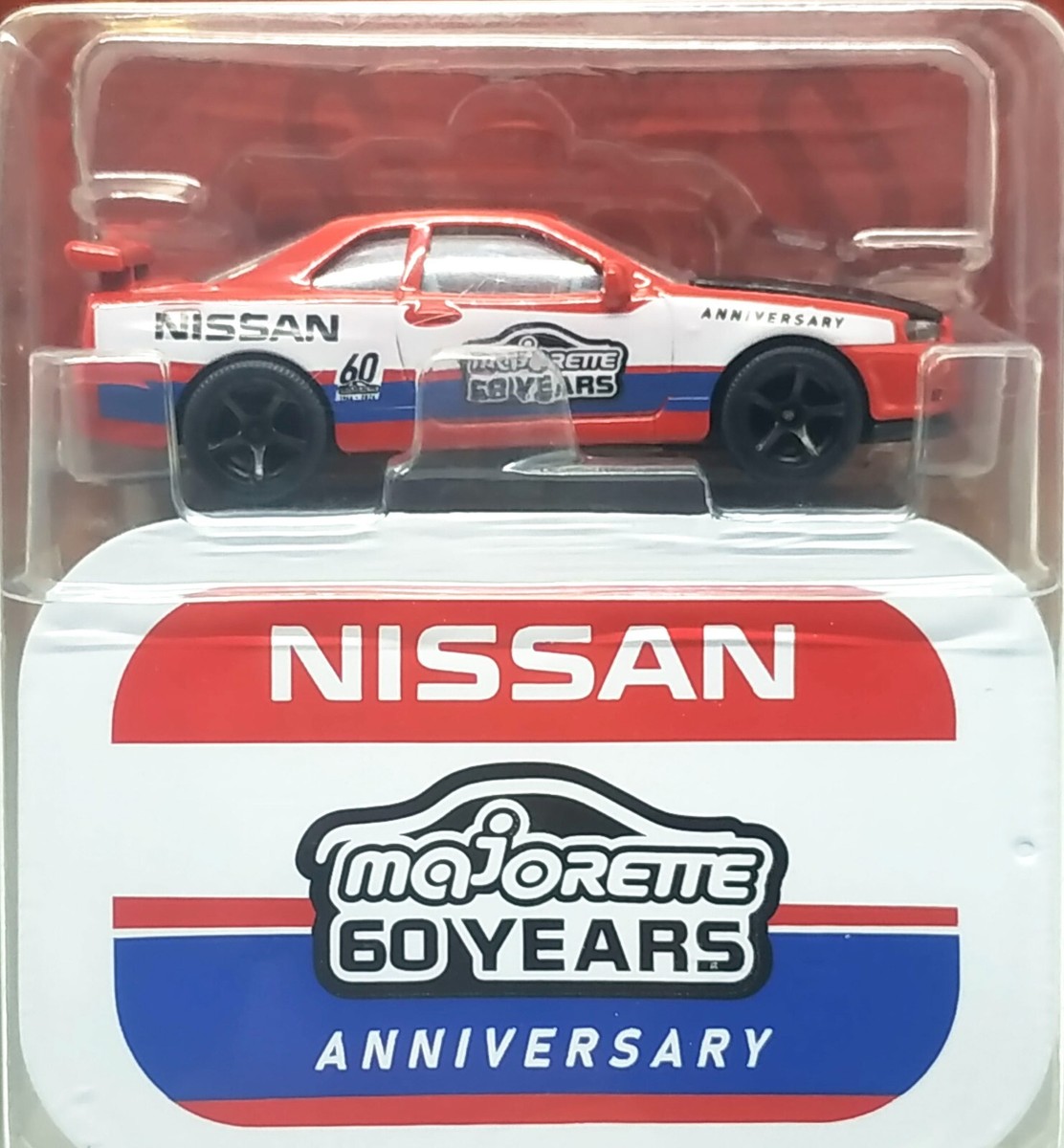 Majorette Nissan GT-R R34 60th Anniversary Red 1:59 (3