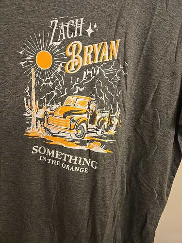 Zach Bryan Something In The Orange Country Music T Shirt Charcoal Size 2XL Unise - Bild 6 von 9