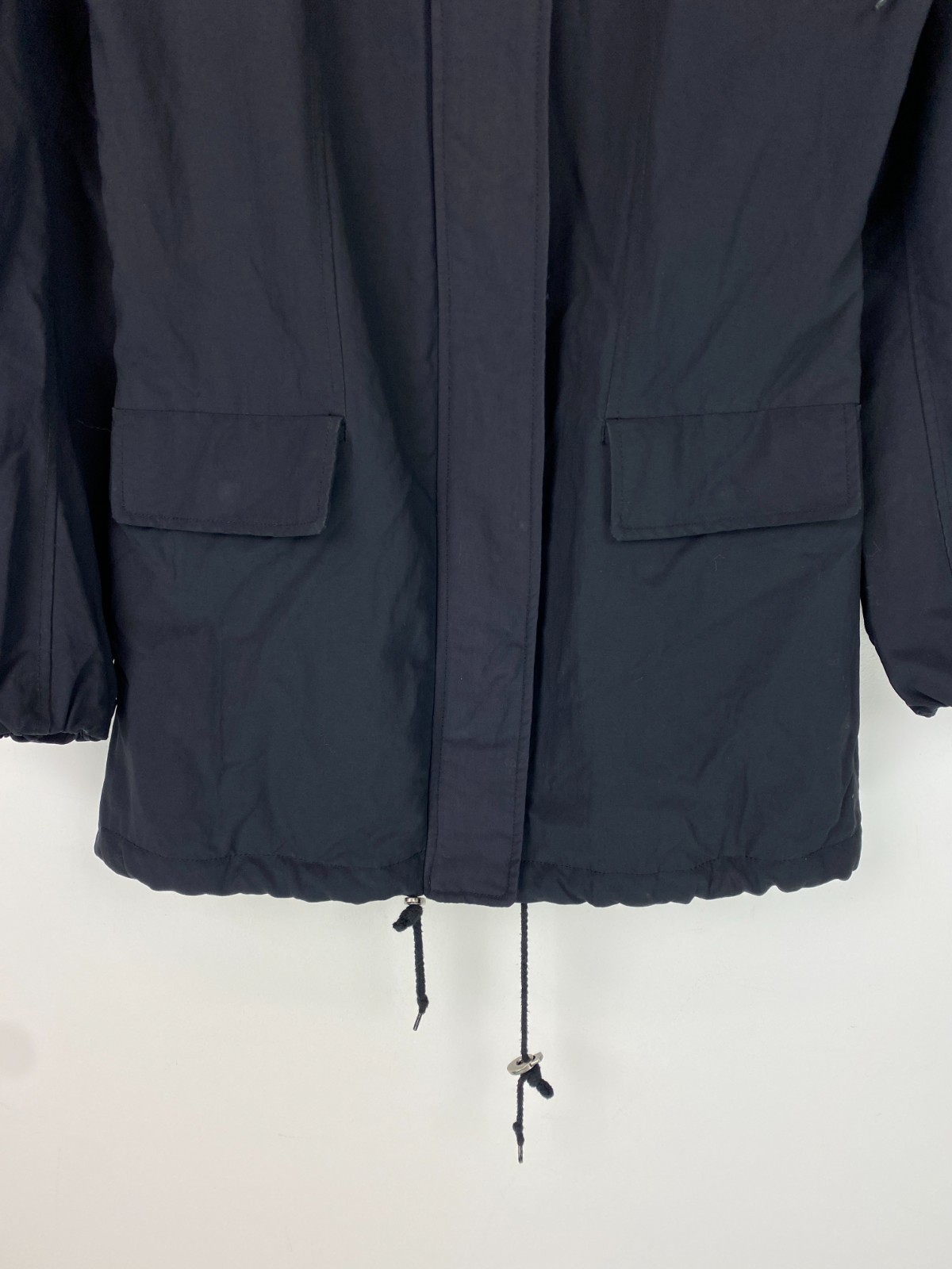 Fat Face Black Solid Jacket Parka Zip Drawstring … - image 11