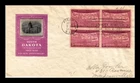 Dr Jim Stamps Fdc South Dakota Admitted To Union Scott 858 Block Ioor Cachet