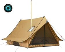 Camping Hot Tent Cabin Tent Chalet 70 Pro Portable Wall Tent with Stove Jack and