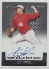 2017 Leaf Trinity Clear Auto Gray Seth Romero #CA-SR1 Auto nd3