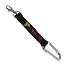 PORTACHIAVI IN STOFFA CARABINIERI CON MOSCHETTONE