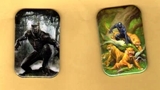 BLACK PANTHER  2  REFRIGERATOR MAGNET  2" X 3"  WITH ROUNDED CORNER