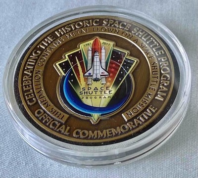 NASA Space Shuttle Official Commemorative Medal - Metal flown on ...