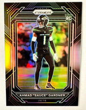 2022 Panini Chronicles Prizm Black Ahmad Sauce Gardner RC PB22 SILVER Prizm Jets