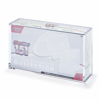 Acrylic Case Magnetic Lid for Pokemon 151 Ultra Premium Collection Box UPC 
