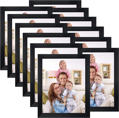 Black 8X10 Picture Frame Bulk, Multi 8 X 10 Photo Frames Set for Wall Hanging or