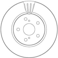 2x TRW Disque de frein Avant pour TOYOTA C-HR (AX10) 299mm DF6986S