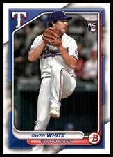Owen White 2024 Bowman #57 Texas Rangers MLB READ FREE SHIPPING AutographDen