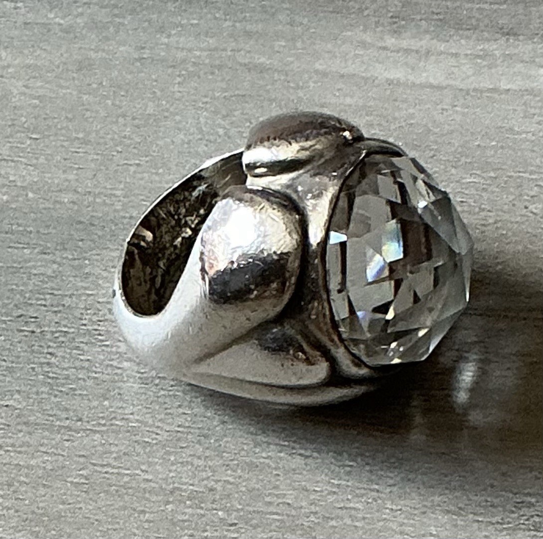 Barry Brinker Dramatic Sterling Silver Faceted Cr… - image 4